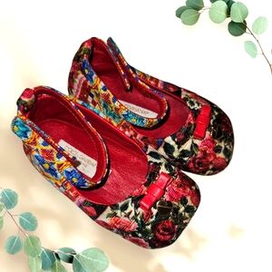 EUC Dolce & Gabbana girl Floral Ballet Flats Size: 6.5
